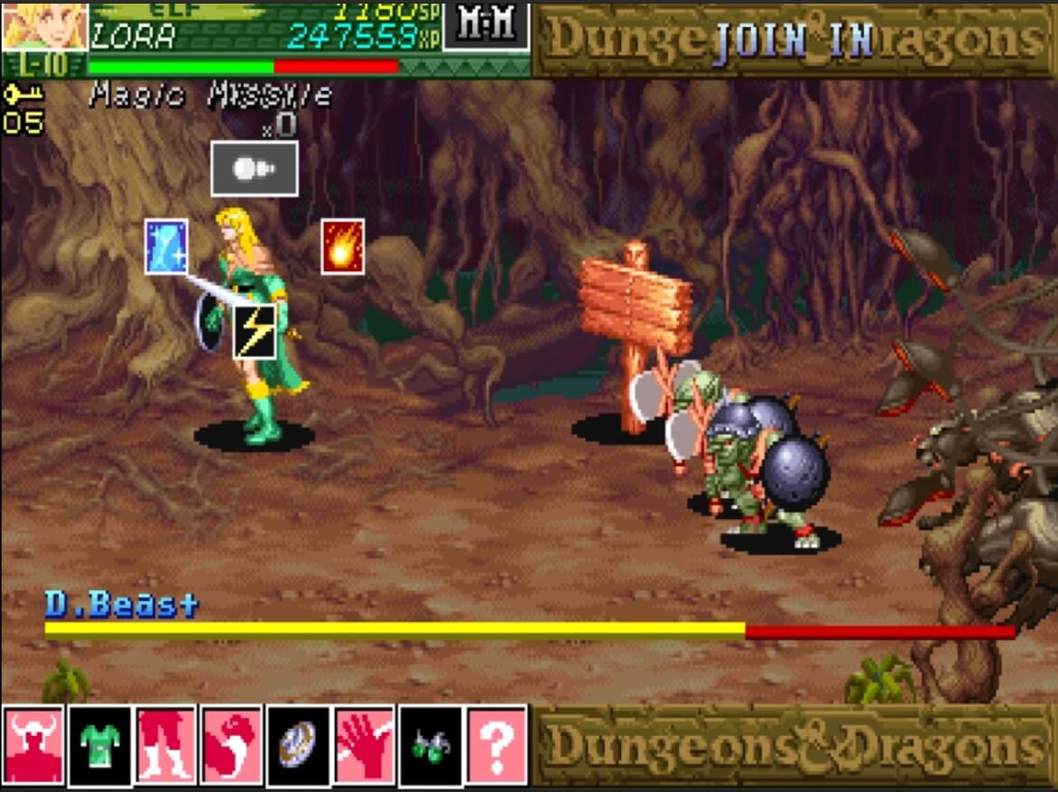 Dungeons & Dragons Shadow over Mystara - геймплей игры Arcade